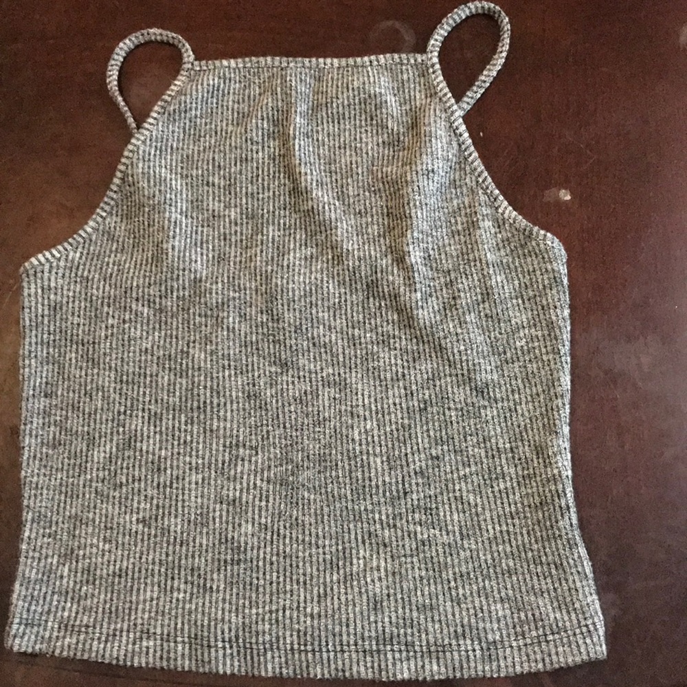 Grey halter top